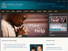 Tablet Screenshot of libertychapelchurch.com